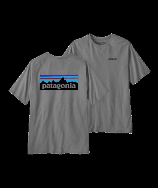 Patagonia Mens P-6 Logo Responsibili-Tee - Gravel Heather